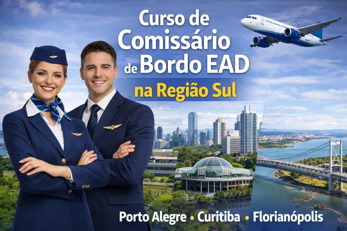 Curso de Comissário de Bordo na Região Sul