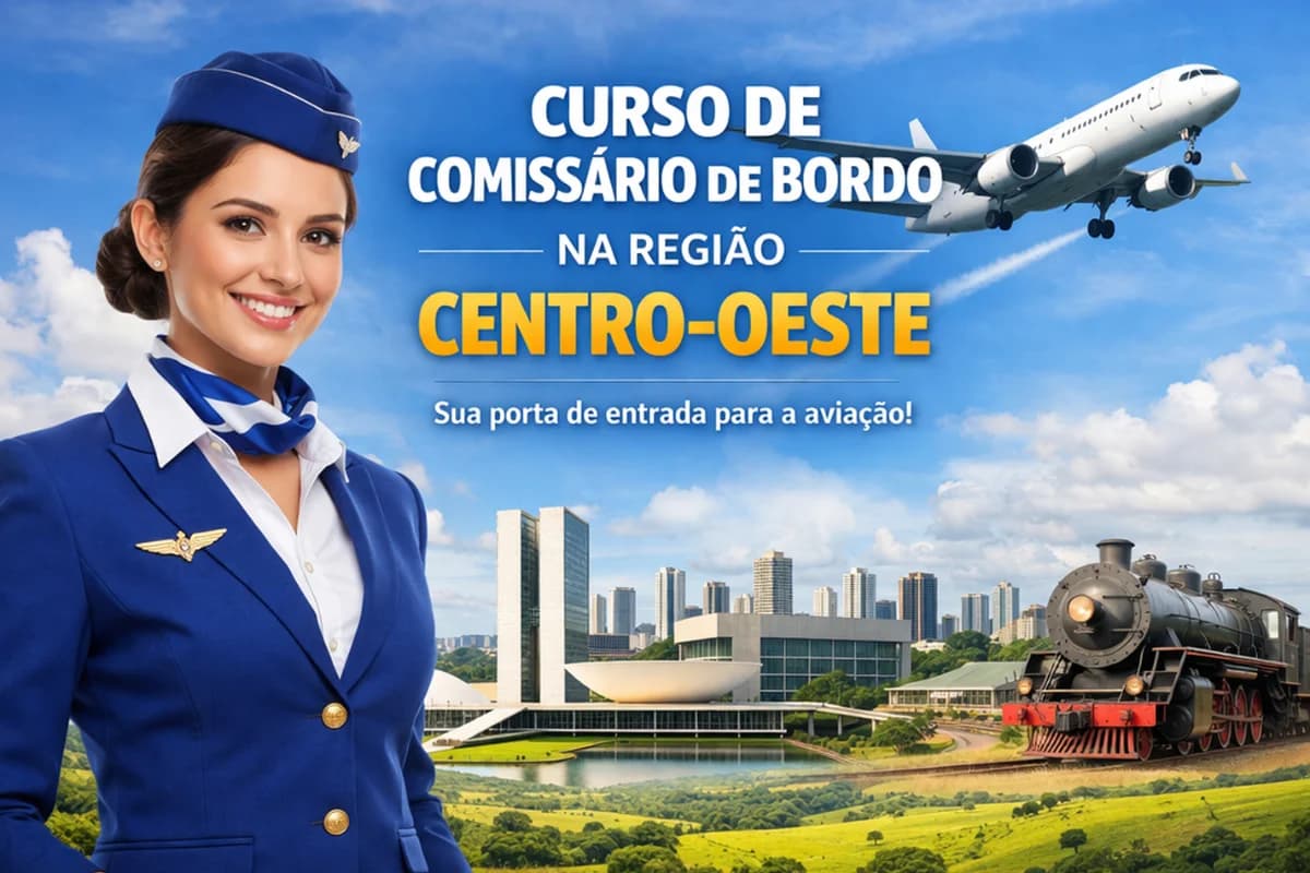 Curso de Comissário de Bordo na Região Centro-Oeste