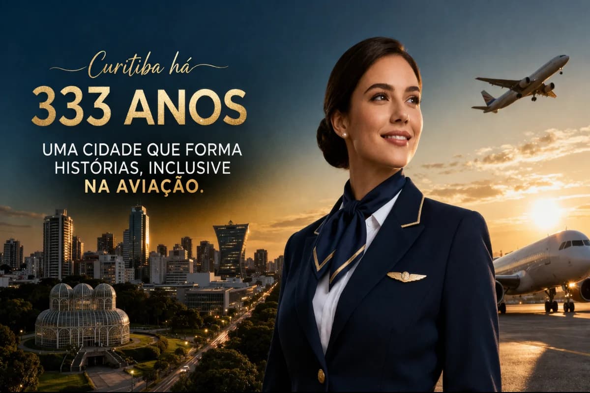 Curitiba 333 anos: uma cidade que forma histórias — inclusive na aviação