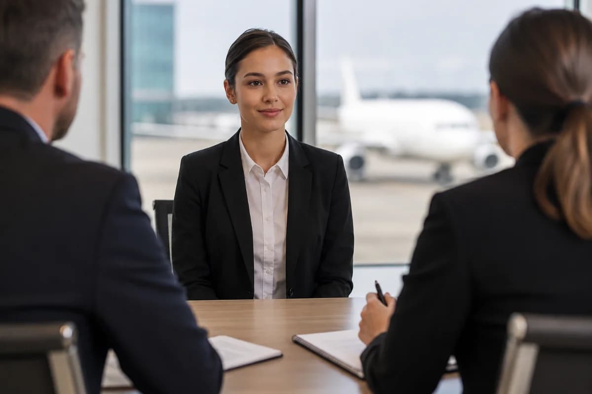 Como demonstrar confiança sem parecer arrogante em uma entrevista para companhia aérea