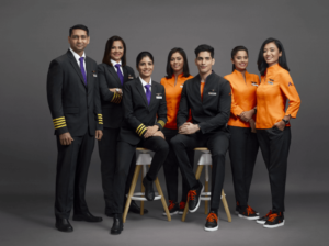 Akasa uniformes dos comissários