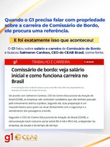 G1 - comissário de bordo